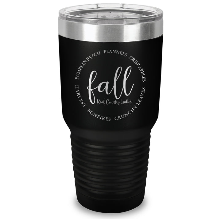 Fall Laser Etched Tumbler