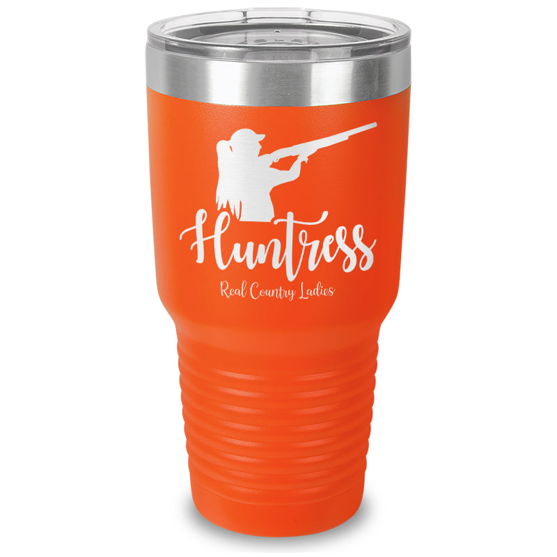 Huntress Shotgun Laser Etched Tumbler