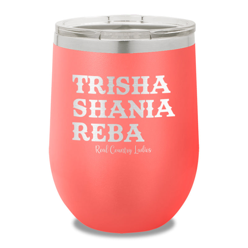 Trisha Shania Reba 12oz Stemless Wine Cup