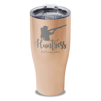 Huntress Shotgun Laser Etched Tumbler