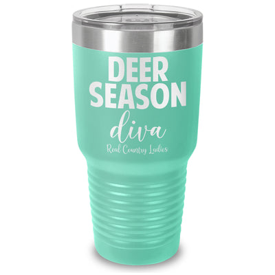 Deer Season Diva Laser Etched Tumbler