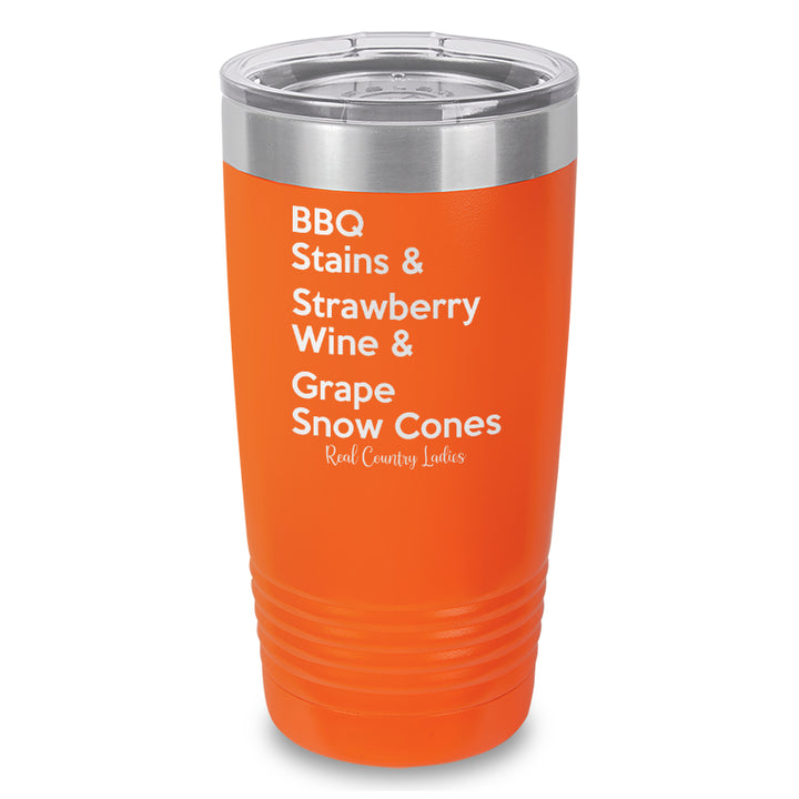 BBQ Stains Laser Etched Tumbler