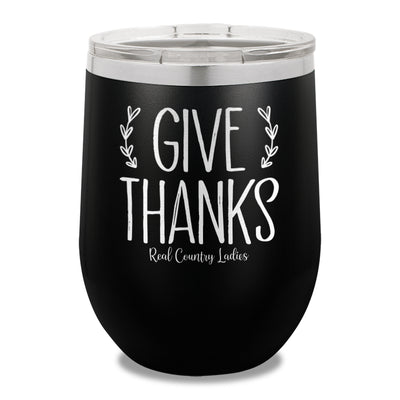 Give Thanks 12oz Stemless Wine Cup