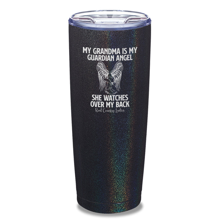 My Grandma Is My Guardian Angel Laser Etched Tumbler