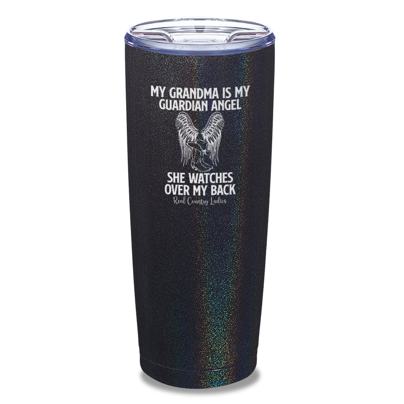 My Grandma Is My Guardian Angel Laser Etched Tumbler