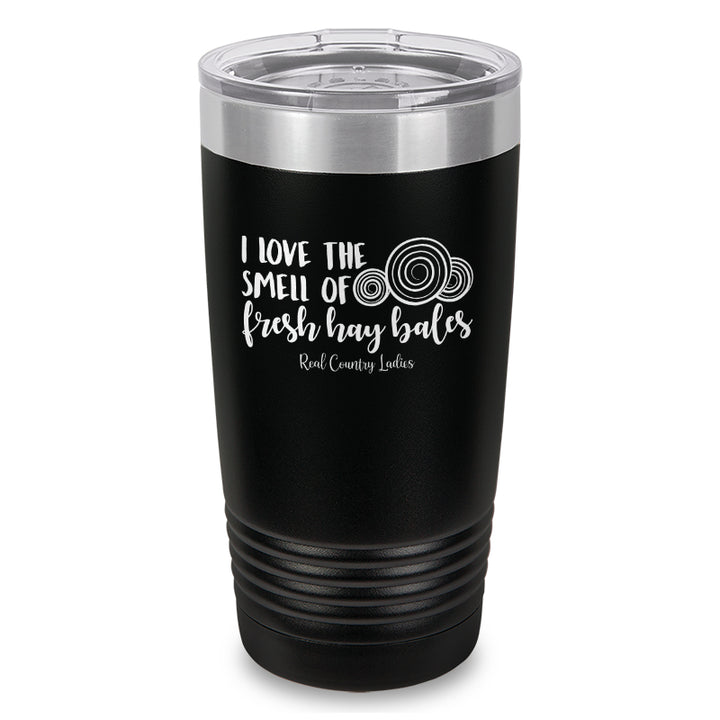 Fresh Hay Bales Laser Etched Tumbler