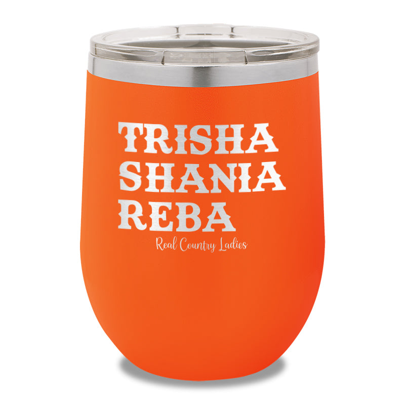 Trisha Shania Reba 12oz Stemless Wine Cup