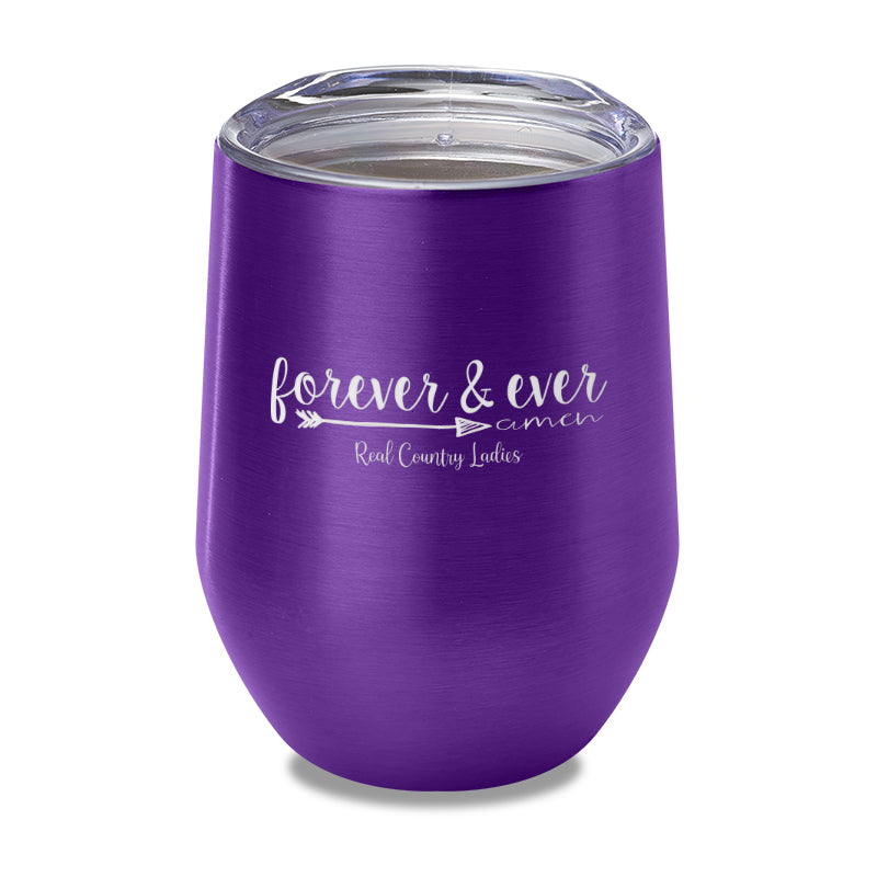 Forever And Ever Amen Laser Etched Tumbler