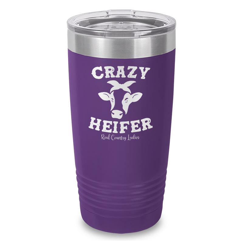 Crazy Heifer Laser Etched Tumbler