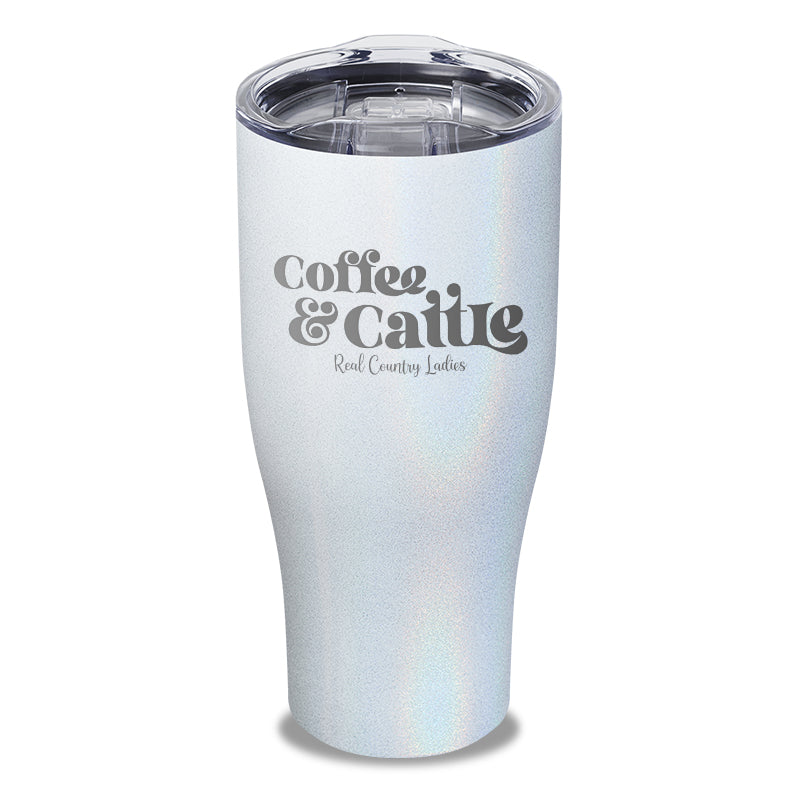 Coffee And Cattle Laser Etched Tumbler