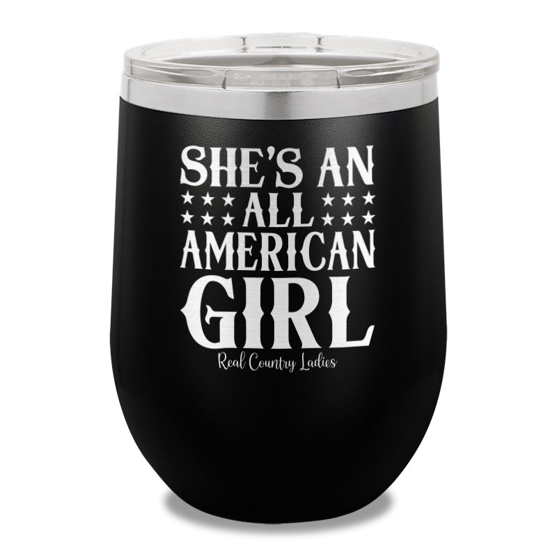 All American Girl 12oz Stemless Wine Cup