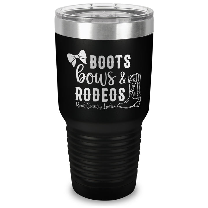 Boots Bows And Rodeos Laser Etched Tumbler