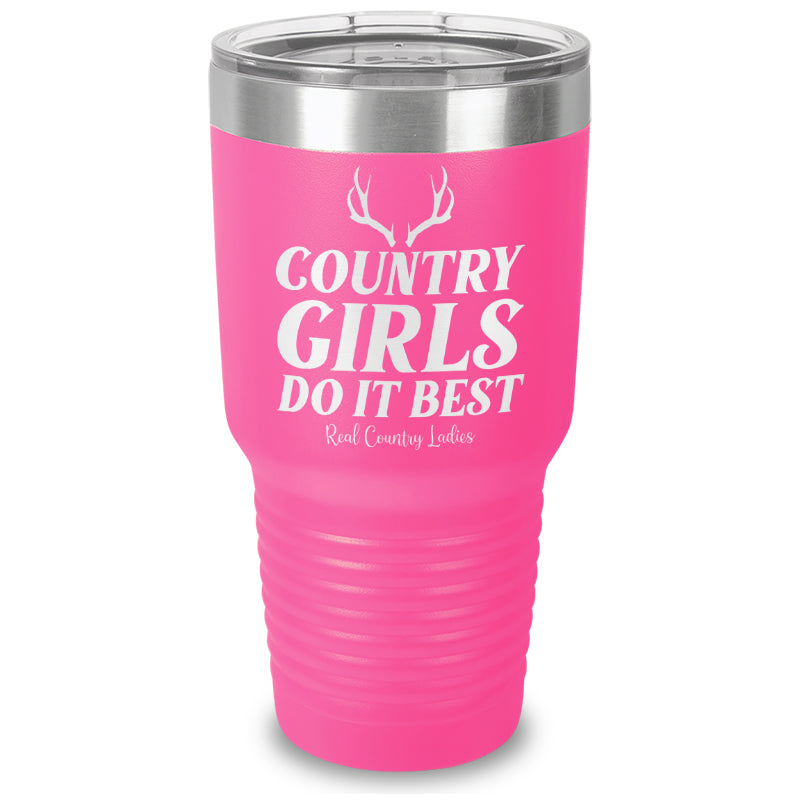 Country Girls Do It Best Laser Etched Tumbler