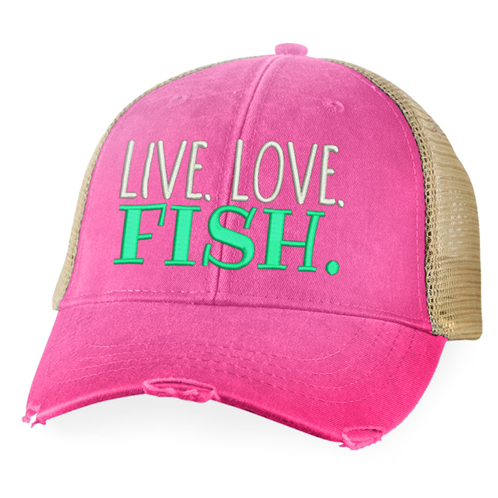 Live Love Fish Hat