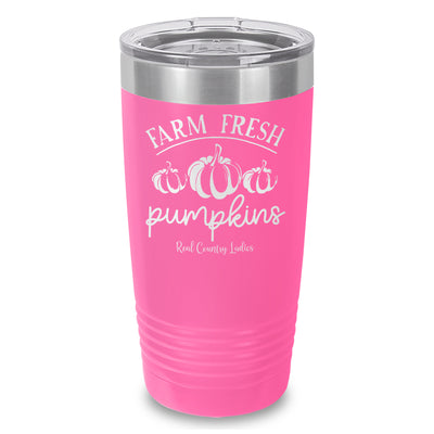 Falling For Deals | Farm Fresh Pumpkins Laser Etched Tumbler