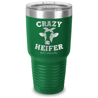 Crazy Heifer Laser Etched Tumbler