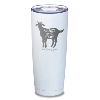 Crazy Goat Lady Laser Etched Tumbler