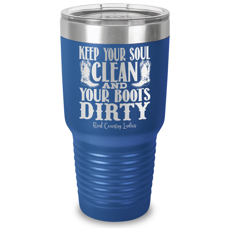 Keep Your Soul Clean Laser Etched Tumbler