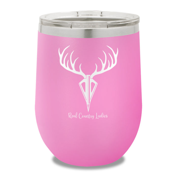 Arrow Deer 12oz Stemless Wine Cup