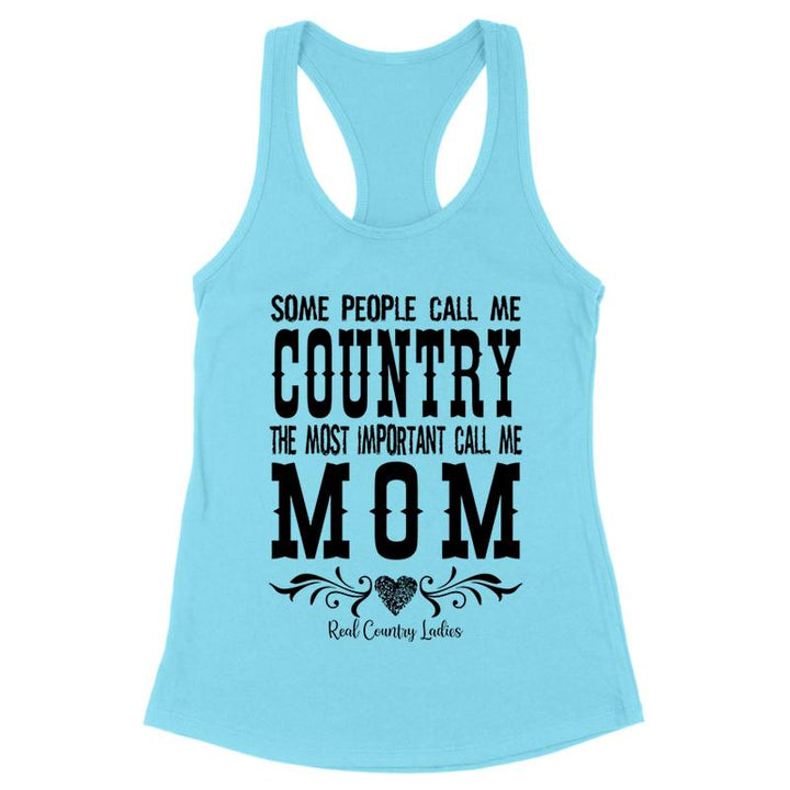 Country Mom Black Print Front Apparel