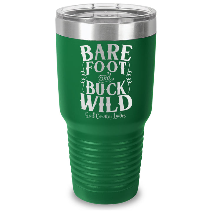 Bare Foot And Buck Wild Laser Etched Tumbler