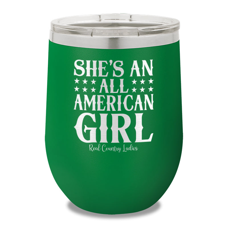 All American Girl 12oz Stemless Wine Cup