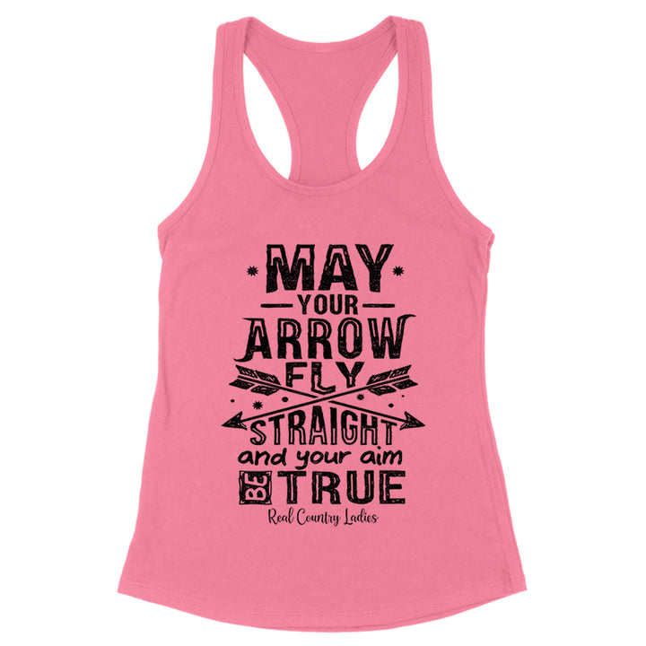 Arrow Fly Straight Black Print Front Apparel