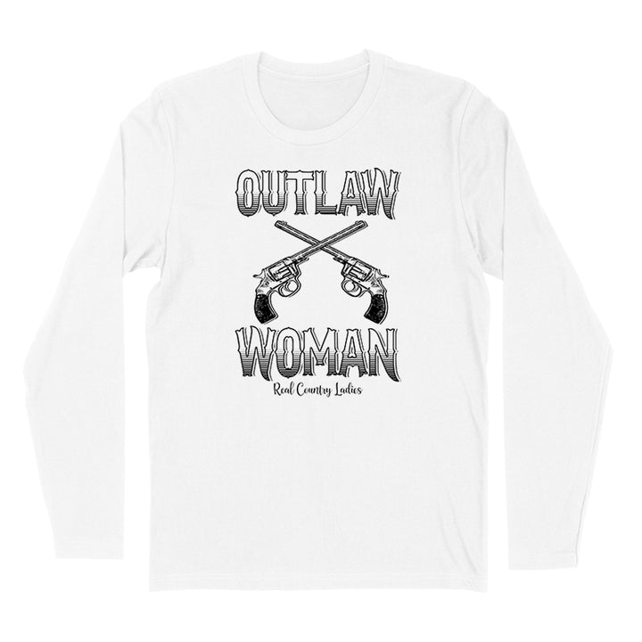 Outlaw Woman Black Print Hoodies & Long Sleeves