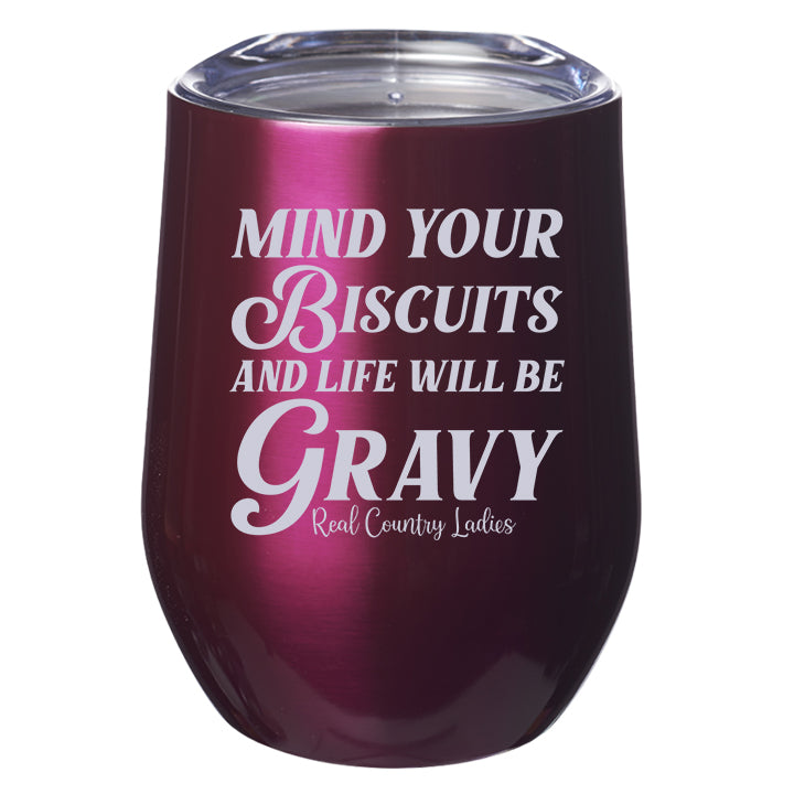 Mind Your Biscuits Stemless Wine Cup