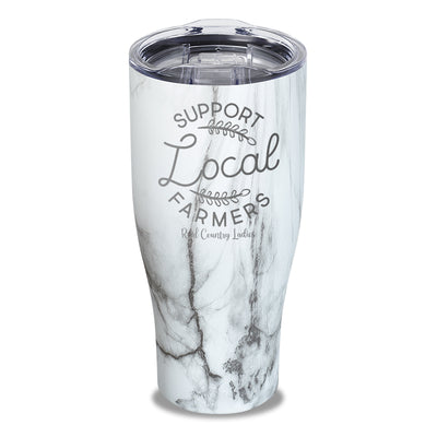 Support Local Farmers Laser Etched Tumbler