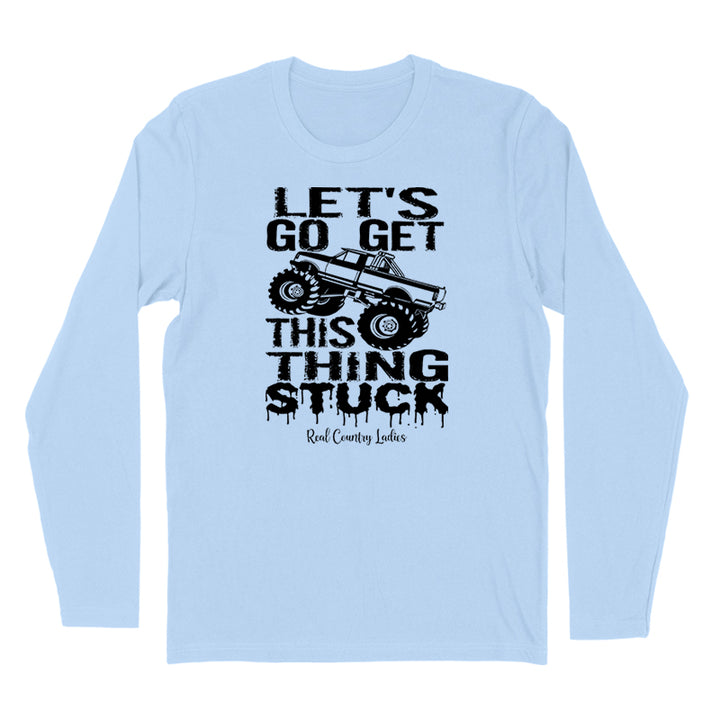 Get This Thing Stuck Black Print Hoodies & Long Sleeves