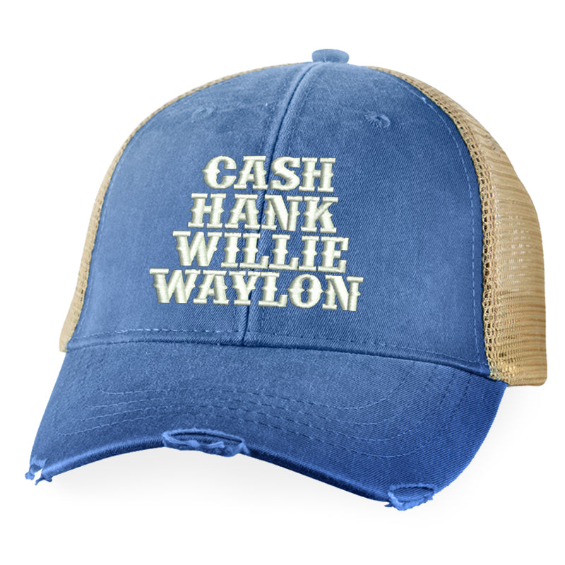 Cash Hank Willie Waylon Hat