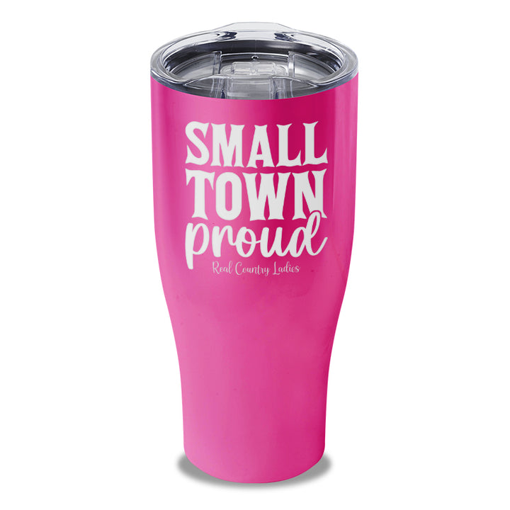 Small Town Proud Laser Etched Tumbler