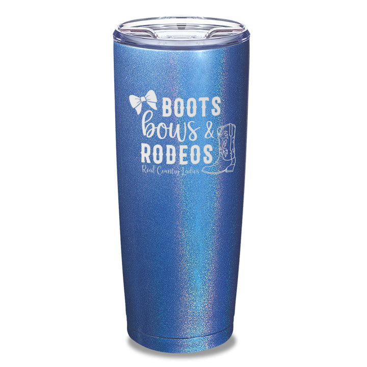 Boots Bows And Rodeos Laser Etched Tumbler