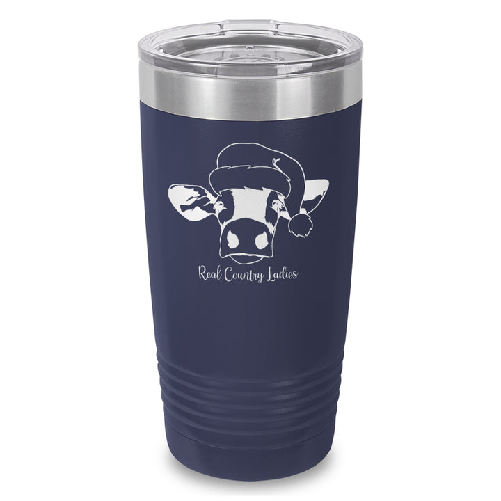 Christmas Cow Laser Etched Tumbler